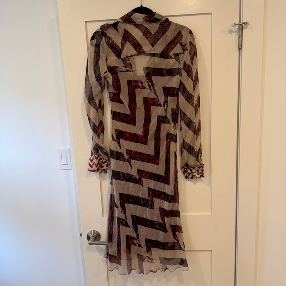 Diane von Furstenberg Chevron Patterned Dress - Picture 7 of 7